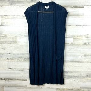 Old Navy Women’s XS Navy Blue Lightweight Sleeveless Cardigan Vest NEW